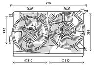 EACLIMA 33V25100 - Ventilador, refrigeración del motor