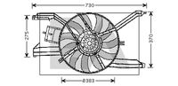 EACLIMA 33V54031 - Tensión [V]: 12<br>Potencia nominal [W]: 280<br>ID del modelo de conector: OPK-0306<br>Artículo complementario / información complementaria 2: con bastidor radiador (armazón)<br>