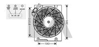 EACLIMA 33V54008 - Tensión [V]: 12<br>Diámetro [mm]: 315<br>Potencia nominal [W]: 200<br>Artículo complementario / información complementaria 2: sin bastidor de ventilador radiador (armazón)<br>