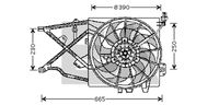 EACLIMA 33V54005 - Tensión [V]: 12<br>Potencia nominal [W]: 200<br>ID del modelo de conector: OPK-1103 MOD<br>Artículo complementario/Información complementaria: sin soporte<br>Diámetro [mm]: 315<br>Calefacción / Refrigeración: Ventilador simple<br>