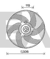 EACLIMA 33V55023 - Ventilador, refrigeración del motor