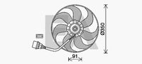 EACLIMA 33V77036 - Diámetro [mm]: 398<br>Material: Plástico<br>Artículo complementario / información complementaria 2: con bastidor radiador (armazón)<br>Versión: Sin regulador<br>