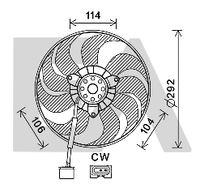 EACLIMA 33V77035 - Ventilador, refrigeración del motor