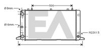 EACLIMA 31R02028 - Radiador, refrigeración del motor