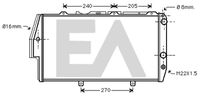 EACLIMA 31R02018 - Radiador, refrigeración del motor