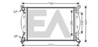 EACLIMA 31R02037 - Radiador, refrigeración del motor