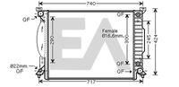 EACLIMA 31R02041 - Radiador, refrigeración del motor