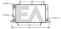 EACLIMA 31R02073 - Radiador, refrigeración del motor