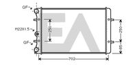 EACLIMA 31R02033 - Diámetro de salida 1 [mm]: 32<br>Calidad: Premium<br>Diámetro de entrada 1 [mm]: 32<br>Tipo radiador: Aletas refrigeración soldadas<br>Técnica conexión: Conexi�n r�pida<br>Profundidad de red [mm]: 26<br>Longitud de red [mm]: 647<br>Ancho de red [mm]: 398<br>Material: Aluminio<br>Material: Plástico<br>