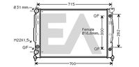 EACLIMA 31R02083 - Radiador, refrigeración del motor