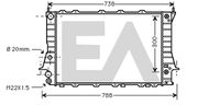 EACLIMA 31R02075 - Diámetro de salida 1 [mm]: 32<br>Calidad: ALTERNATIVO<br>Diámetro de entrada 1 [mm]: 32<br>Tipo radiador: Aletas refrigeración unidas mecánicamente<br>Restricción de fabricante: VALEO<br>Profundidad de red [mm]: 34<br>Longitud de red [mm]: 632<br>Ancho de red [mm]: 415<br>Material: Aluminio<br>Material: Plástico<br>