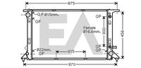 EACLIMA 31R02101 - Diámetro de salida 1 [mm]: 32<br>Calidad: ALTERNATIVO<br>Diámetro de entrada 1 [mm]: 32<br>Tipo radiador: Aletas refrigeración soldadas<br>Técnica conexión: Conexi�n r�pida<br>Restricción de fabricante: VISTEON<br>Profundidad de red [mm]: 32<br>Longitud de red [mm]: 720<br>Ancho de red [mm]: 474<br>Material: Aluminio<br>Material: Plástico<br>