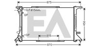 EACLIMA 31R02057 - Radiador, refrigeración del motor