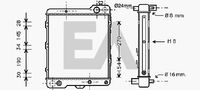 EACLIMA 31R02071 - Diámetro de salida 1 [mm]: 32<br>Calidad: ALTERNATIVO<br>Diámetro de entrada 1 [mm]: 32<br>Tipo radiador: Aletas refrigeración unidas mecánicamente<br>Restricción de fabricante: AKG<br>Profundidad de red [mm]: 34<br>Longitud de red [mm]: 470<br>Ancho de red [mm]: 378<br>Material: Aluminio<br>Material: Plástico<br>