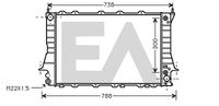 EACLIMA 31R02079 - Diámetro de salida 1 [mm]: 32<br>Calidad: ALTERNATIVO<br>Diámetro de entrada 1 [mm]: 32<br>Tipo radiador: Aletas refrigeración unidas mecánicamente<br>Profundidad de red [mm]: 34<br>Longitud de red [mm]: 635<br>Ancho de red [mm]: 416<br>Material: Aluminio<br>Material: Plástico<br>