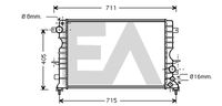 EACLIMA 31R05044 - Radiador, refrigeración del motor