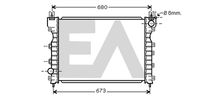 EACLIMA 31R05046 - Radiador, refrigeración del motor