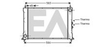 EACLIMA 31R05010 - Radiador, refrigeración del motor