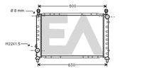 EACLIMA 31R03028 - Radiador, refrigeración del motor