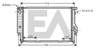 EACLIMA 31R07040 - Radiador, refrigeración del motor