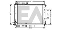 EACLIMA 31R05034 - Radiador, refrigeración del motor