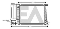 EACLIMA 31R07044 - Radiador, refrigeración del motor