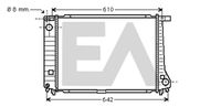 EACLIMA 31R07047 - Radiador, refrigeración del motor