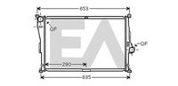 EACLIMA 31R07097 - Radiador, refrigeración del motor