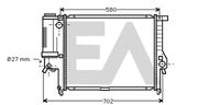 EACLIMA 31R07066 - Radiador, refrigeración del motor