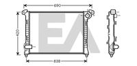 EACLIMA 31R07090 - Radiador, refrigeración del motor