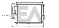 EACLIMA 31R07125 - Radiador, refrigeración del motor