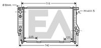 EACLIMA 31R07039 - Radiador, refrigeración del motor