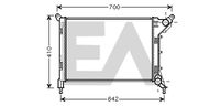 EACLIMA 31R07096 - Radiador, refrigeración del motor