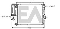 EACLIMA 31R07124 - Radiador, refrigeración del motor