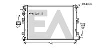 EACLIMA 31R10060 - Radiador, refrigeración del motor
