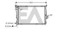 EACLIMA 31R07133 - Radiador, refrigeración del motor