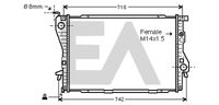 EACLIMA 31R07082 - Radiador, refrigeración del motor