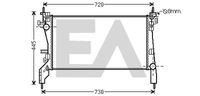 EACLIMA 31R10040 - Radiador, refrigeración del motor