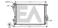 EACLIMA 31R07141 - Radiador, refrigeración del motor