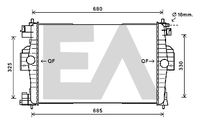 EACLIMA 31R10042 - Radiador, refrigeración del motor