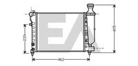 EACLIMA 31R10099 - Diámetro de salida 1 [mm]: 32<br>Calidad: ALTERNATIVO<br>Diámetro de entrada 1 [mm]: 32<br>Tipo radiador: Aletas refrigeración unidas mecánicamente<br>Profundidad de red [mm]: 34<br>Longitud de red [mm]: 530<br>Ancho de red [mm]: 322<br>Material: Aluminio<br>Material: Plástico<br>