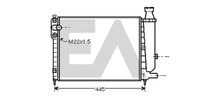 EACLIMA 31R10048 - Radiador, refrigeración del motor