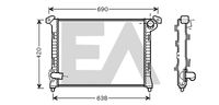 EACLIMA 31R07145 - Radiador, refrigeración del motor