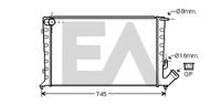 EACLIMA 31R10039 - Radiador, refrigeración del motor