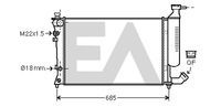 EACLIMA 31R10091 - Radiador, refrigeración del motor