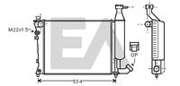 EACLIMA 31R10086 - Radiador, refrigeración del motor