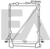 EACLIMA 31R16013 - Radiador, refrigeración del motor