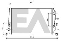 EACLIMA 31R15001 - Radiador, refrigeración del motor