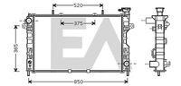 EACLIMA 31R12032 - Radiador, refrigeración del motor