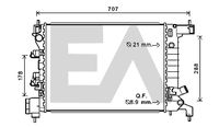 EACLIMA 31R14017 - Radiador, refrigeración del motor